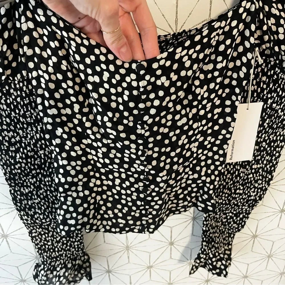 REFORMATION Augustine Top Pearl Print